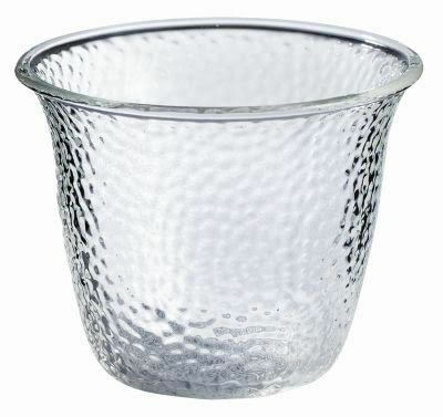 Théiere en verre martelée avec anse en bois | 250ml